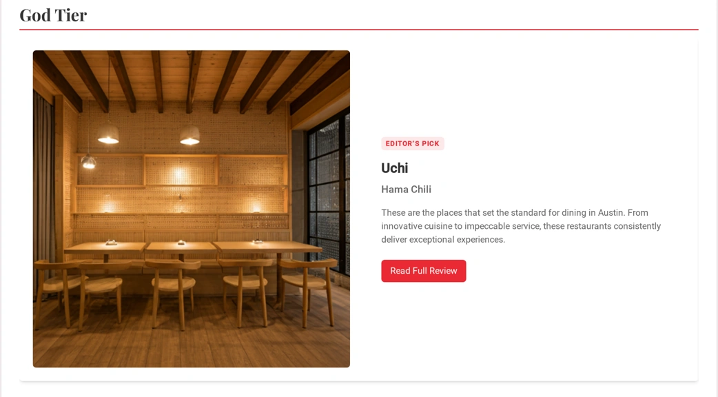 Restaurant Review Blog - SaransList